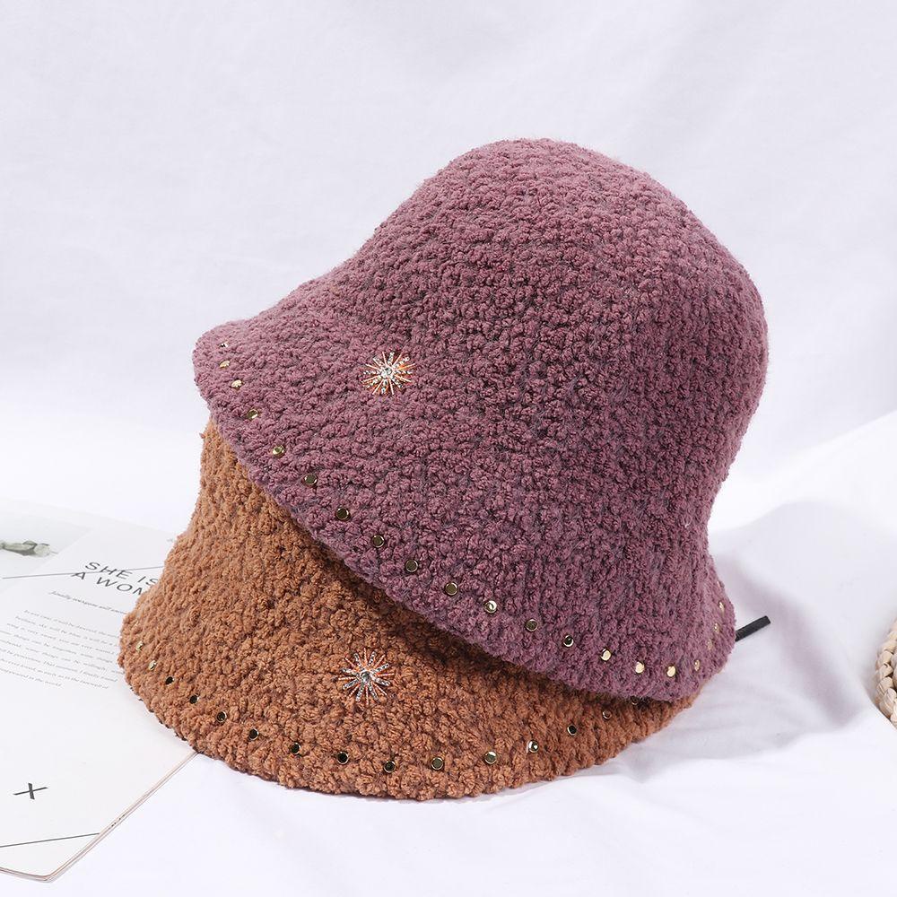 Nón Tai Bèo Phủ Nhung Lông Cừu Giữ Ấm Mùa Đông Phong Cách Vintage