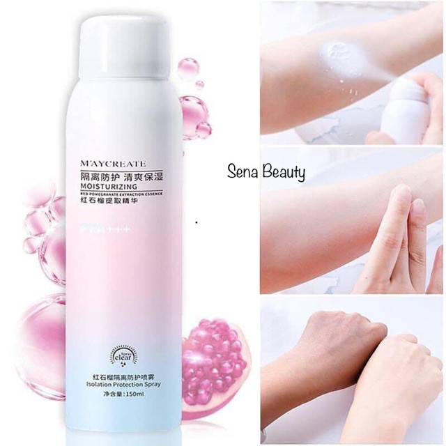 Xịt Chống Nắng Trắng Da Maycreate 150ml - Spf35