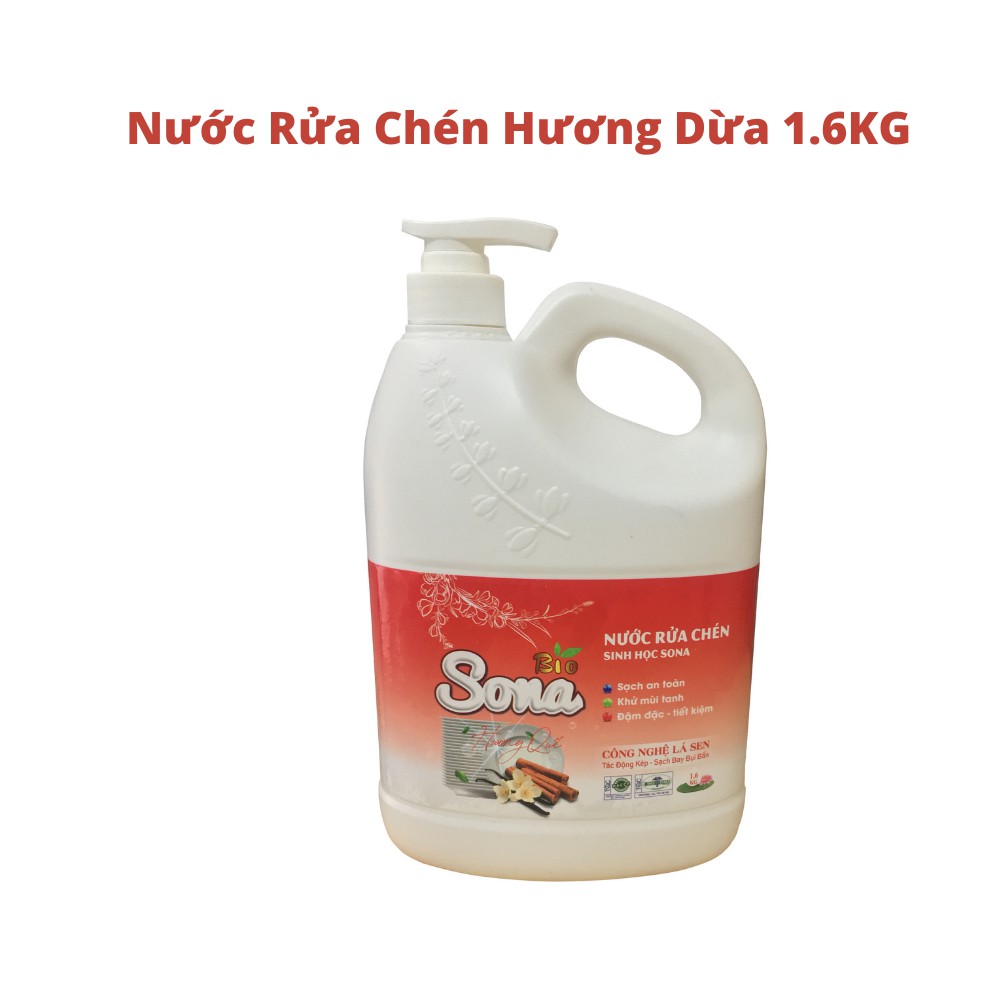 Nước Rửa Chén SoNa Hương Quế 1,6kg