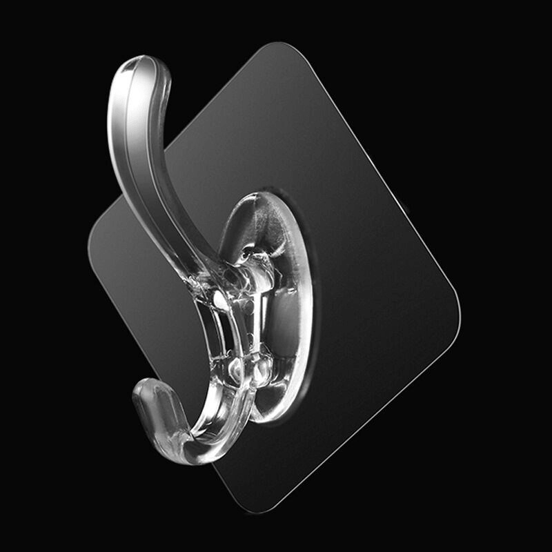 Móc treo quần áo dán tường trong suốt chịu lực chống thấm nước MDT00004