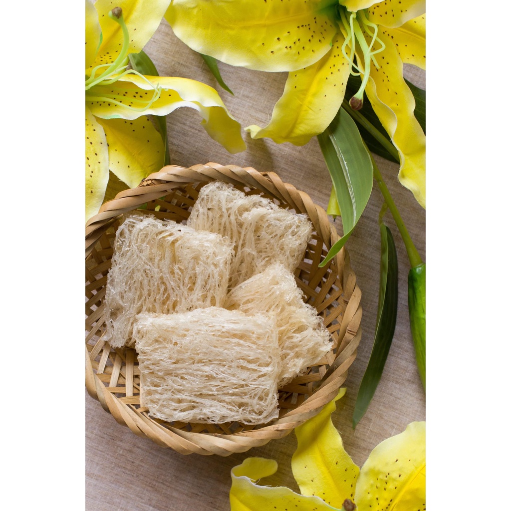 Sào Tinh Chế Miếng Vuông -50Gr (5-6 miếng) tặng kèm táo khô và một hộp đường phèn - Đại Cát Quang Yến