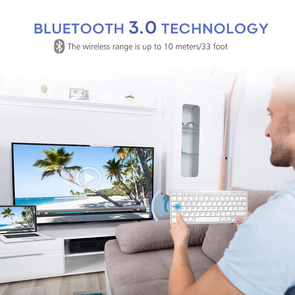 Bàn phím không dây siêu mỏng di động Bàn phím Bluetooth 3.0 có số cho PC dành cho hệ thống Mac IOS