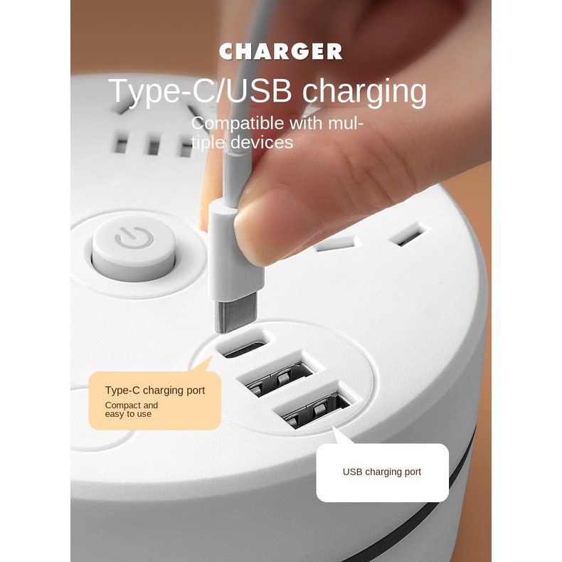 Ổ Cắm Điện usb Có Thể Thu Gọn Đa Năng Tiện Dụng