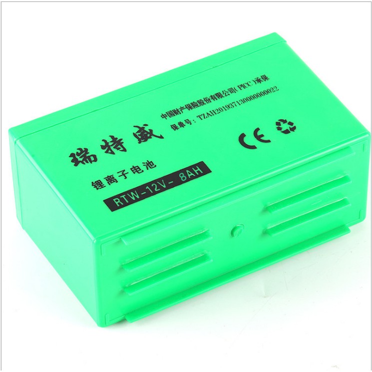 Bình ắc quy 12V 8Ah xanh lá RTW - Bình Ắc quy Lithium Ion cho Bình Xịt Điện Bình