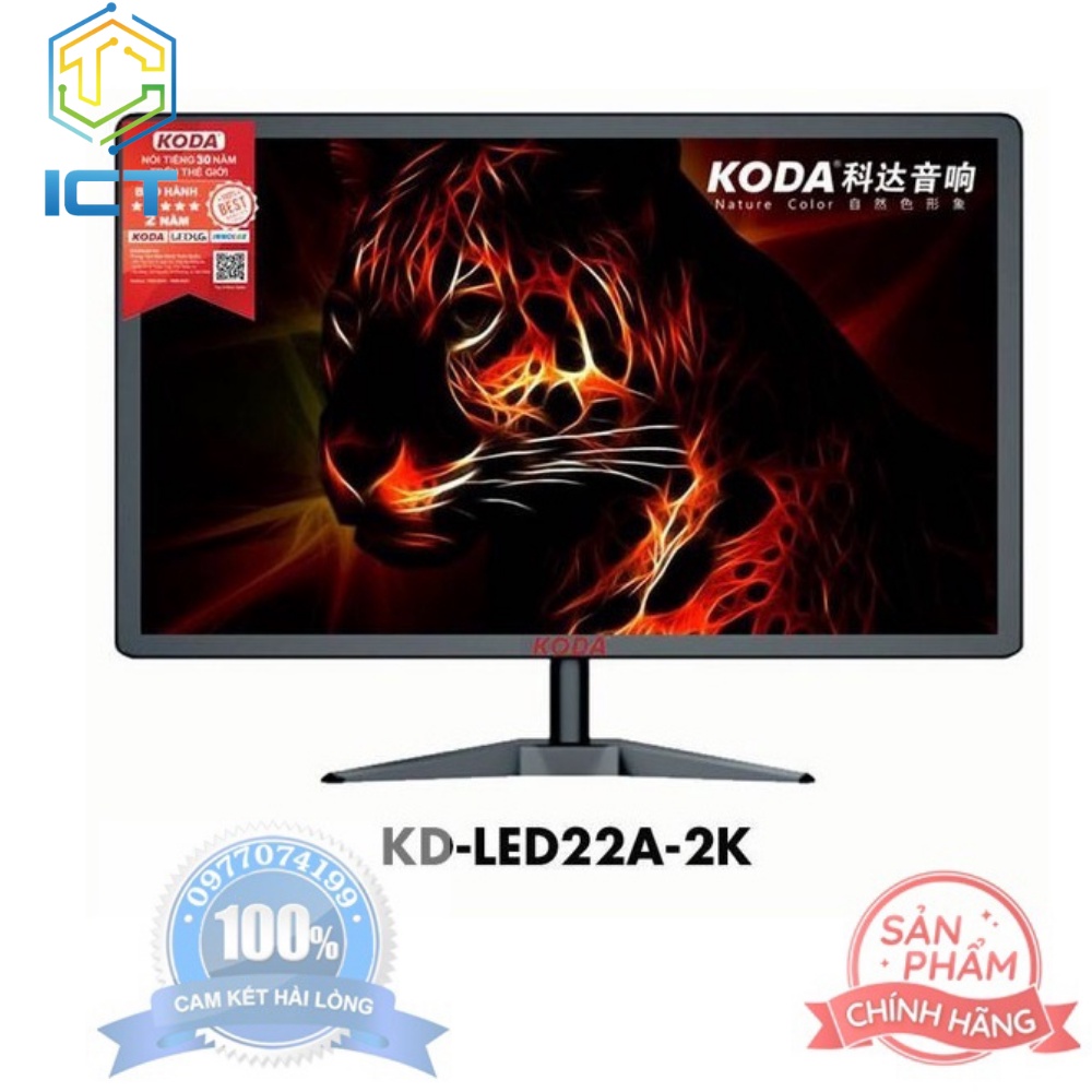 Màn hình LCD 21.5' KODA KD-LED22A-2K  Mới Full Box Chính Hãng 100%