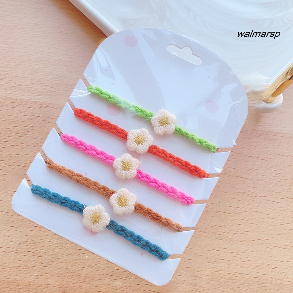 Set 5 Vòng Cổ Hoa Đan Thủ Công Có Thể Điều Chỉnh Cho Thú Cưng