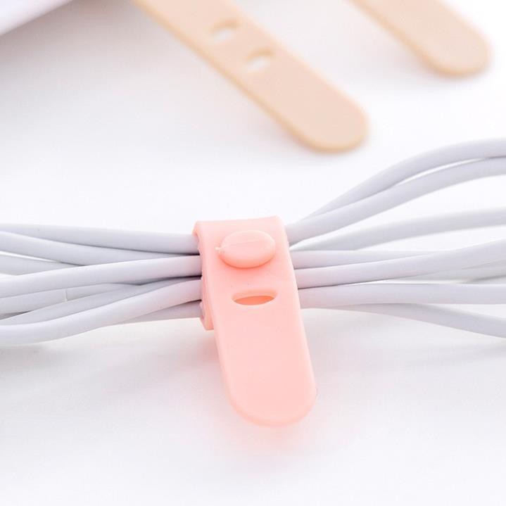 [Đồ Gia Dụng-Giá Rẻ] Gói 4 dây Silicone quấn gọn Tai Nghe, Cáp Sạc, Dây Điện Chống Đứt Gãy EOTIAYSHOP