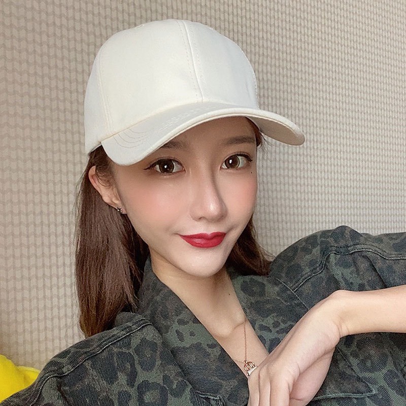 [Mã FAMARAL1 giảm 10K đơn 50K]Mũ Lưỡi Trai Nón Kết trơn Quai dán 423 Phong Cách Ulzzang Form Unisex Nam Nữ