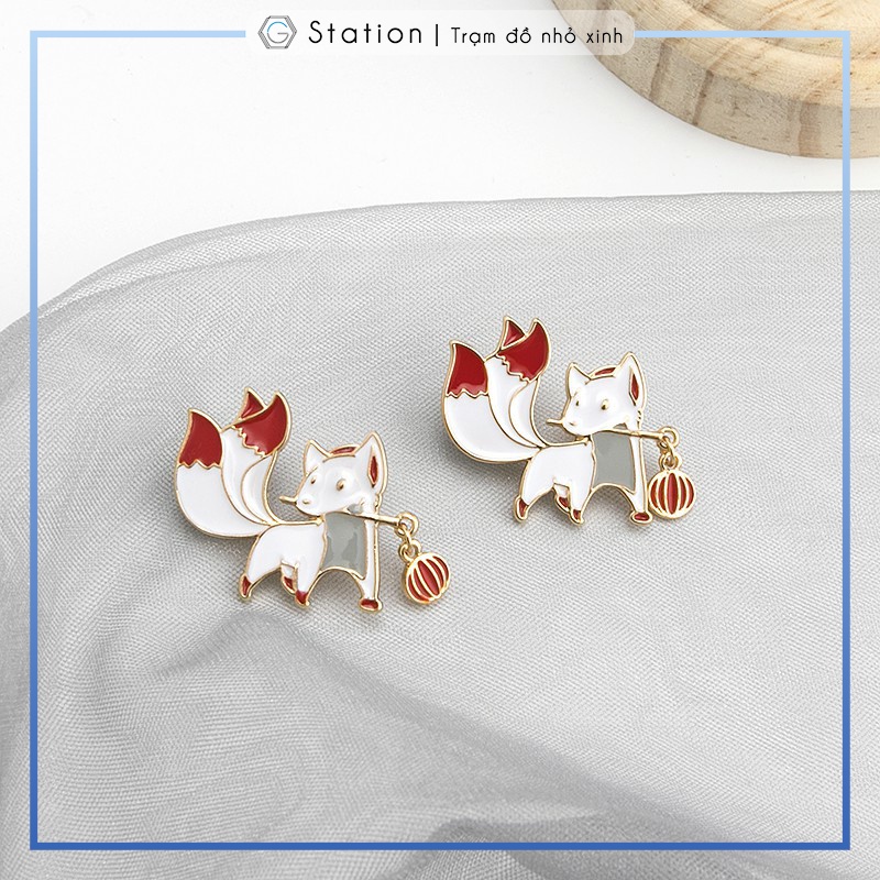 Pin cài áo hội nhà cáo The Fox brothers - GC105