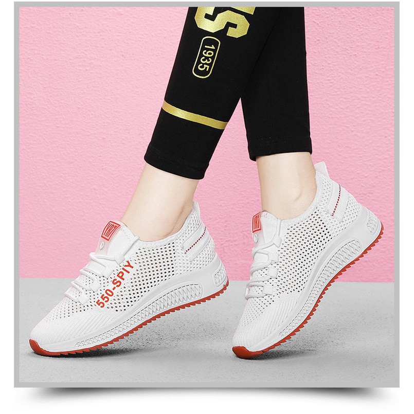 Giày Sneaker Nữ SPY-550 Đế 3D Chất Vải Thoáng Khí