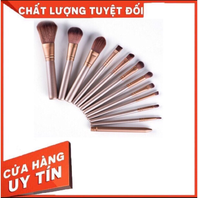 bộ cọ trang điểm 12 món cao cấp