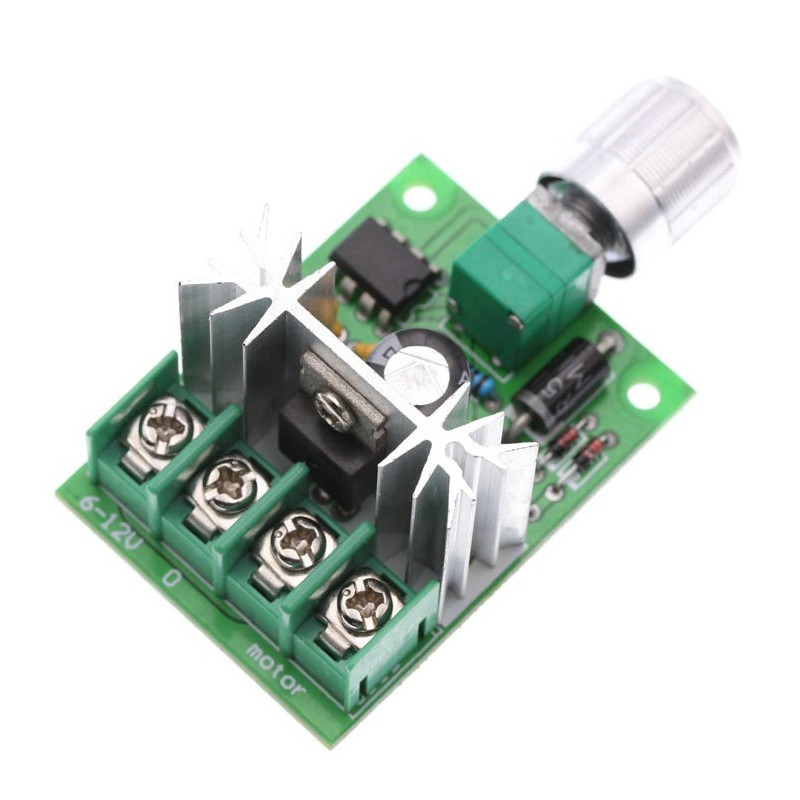 DC 6V-12V 6A PWM Bộ điều khiển tốc độ động cơ DC Bộ điều chỉnh công suất cao Công tắc điều khiển tốc độ biến đổi vô cấp