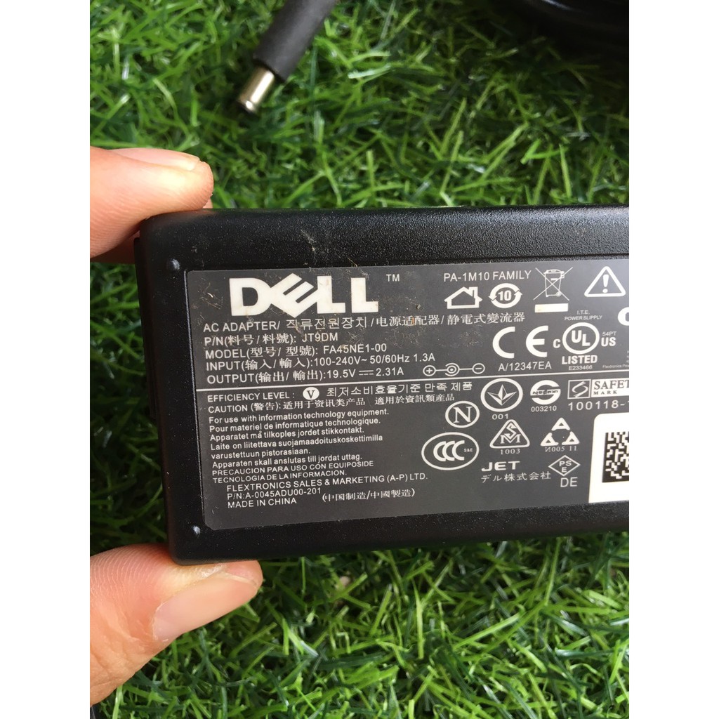 Sạc Laptop Dell 19.5V - 2.31A chân nhỏ, tặng kèm dây