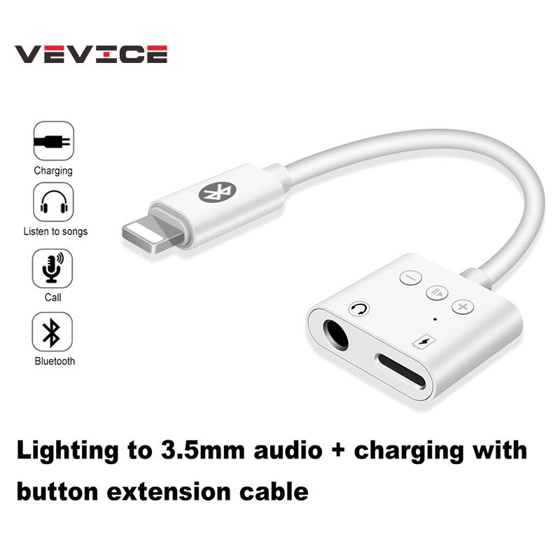 Đầu chuyển đổi lightning sang 3.5mm 2 trong 1 tiện dụng