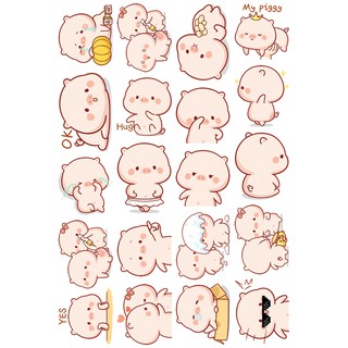 Sticker Chubby Piggy