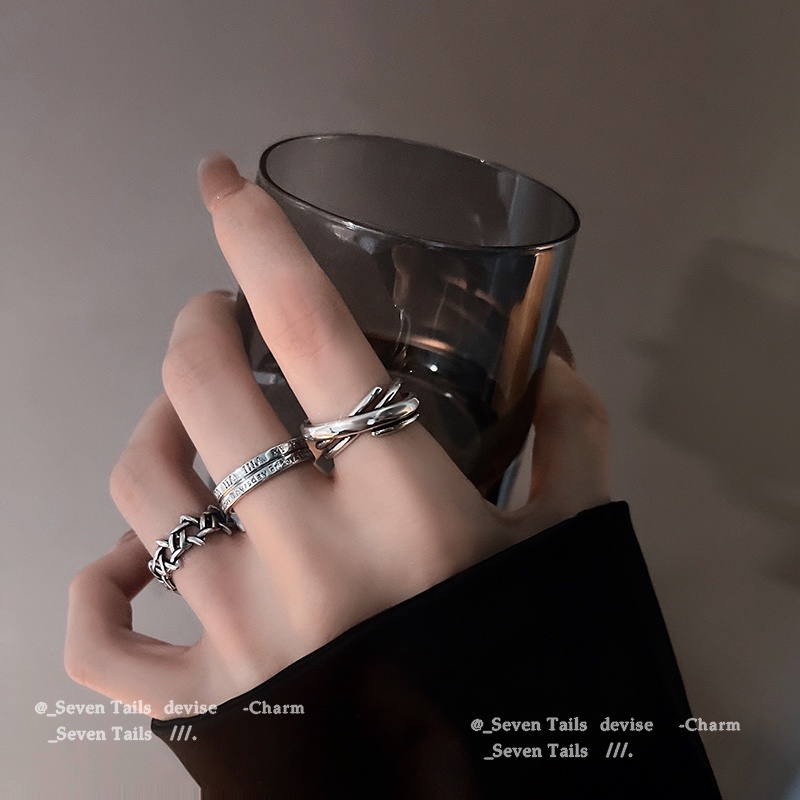 Nhẫn Đeo Tay Phong Cách hip hop Hàn Quốc Thời Trang Cao Cấp