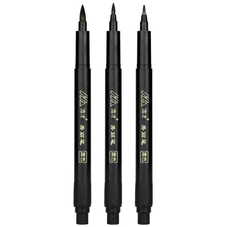 Bút Haocai Xiuli brush pen viết calligraphy lettering thư pháp có thể đổ thêm mực HC Lyanwn New- B11