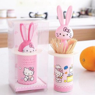 Hủ đựng tăm thỏ Hello Kitty