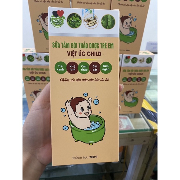 Sữa tắm gội thảo dược trẻ em Việt Úc Child