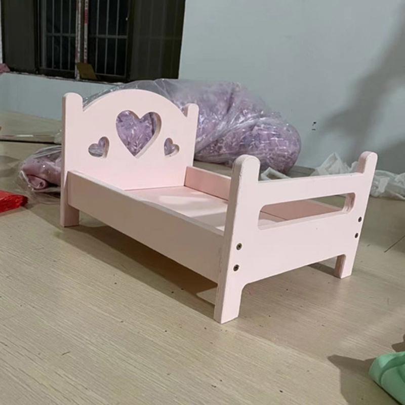 Giường Ngủ Hình Trái Tim Dùng Làm Phụ Kiện Chụp Ảnh Cho Bé Sơ Sinh