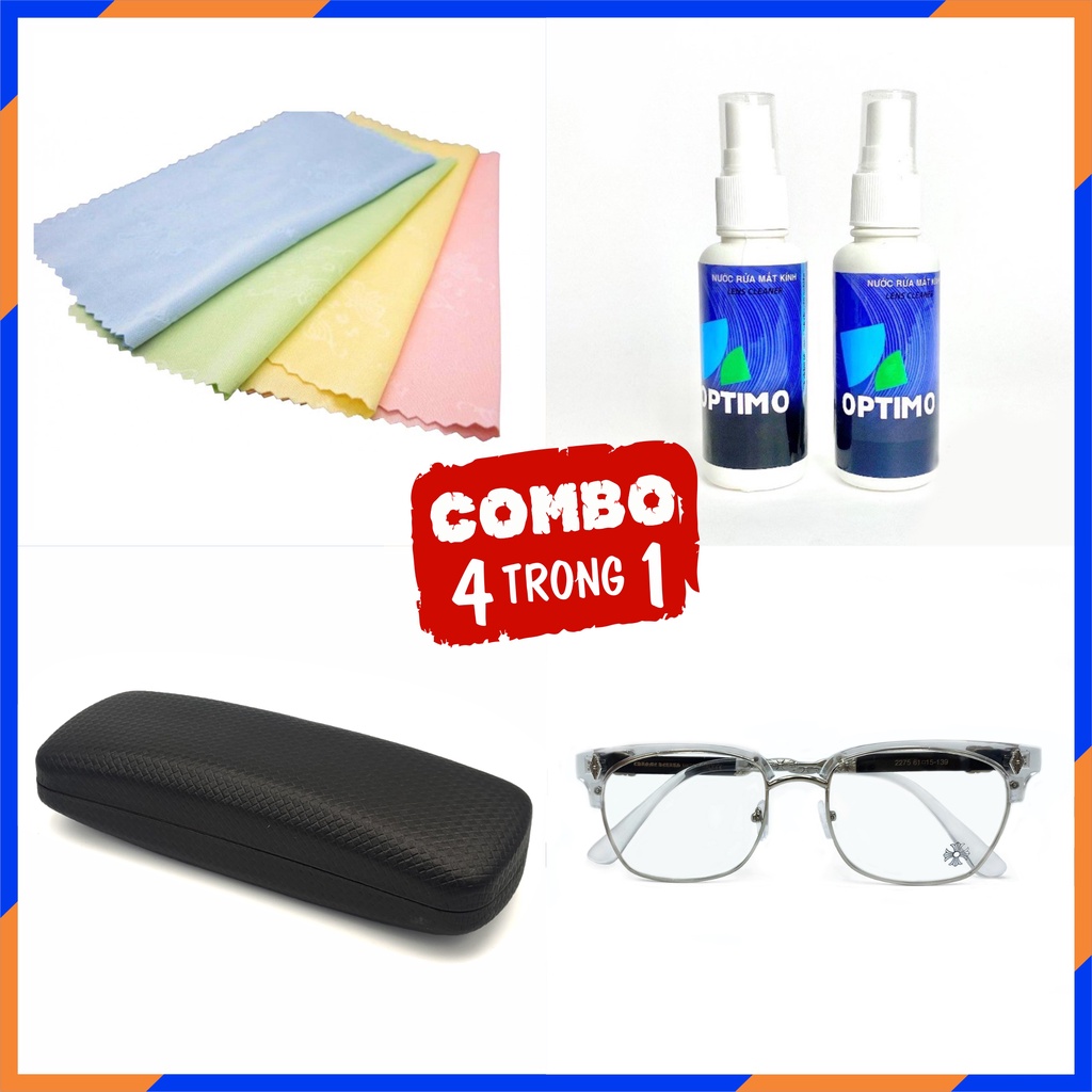 Kính CH thời trang nam nữ cao cấp [Gọng kim loạ i- Trong] | BigBuy360 - bigbuy360.vn