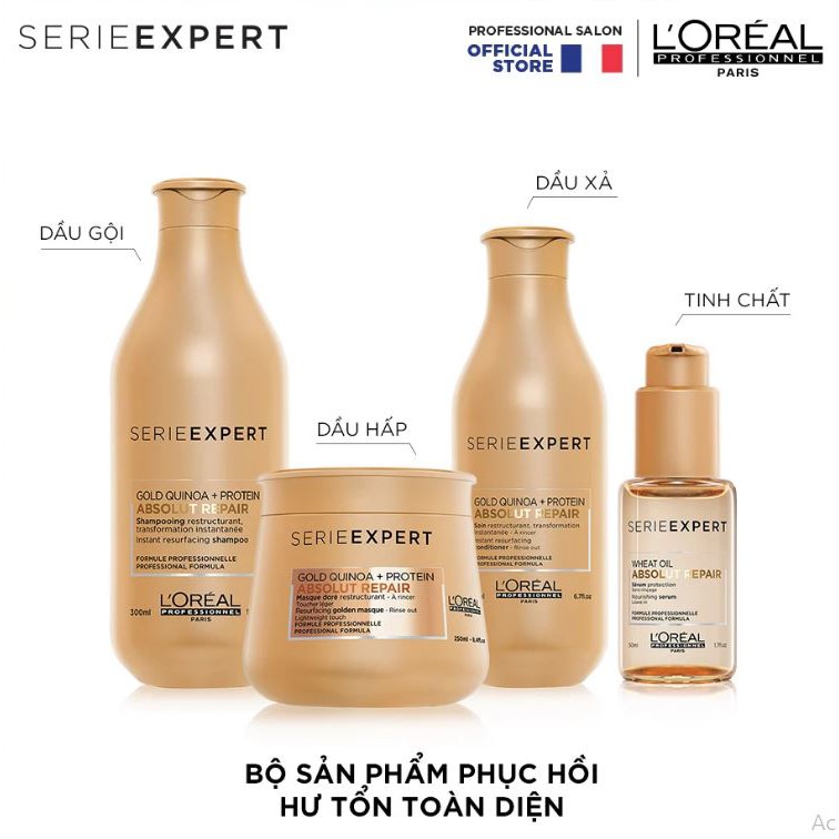 Dầu xả chăm sóc tóc hư tổn L'Oreal Serie Expert Absolut Repair 200ml