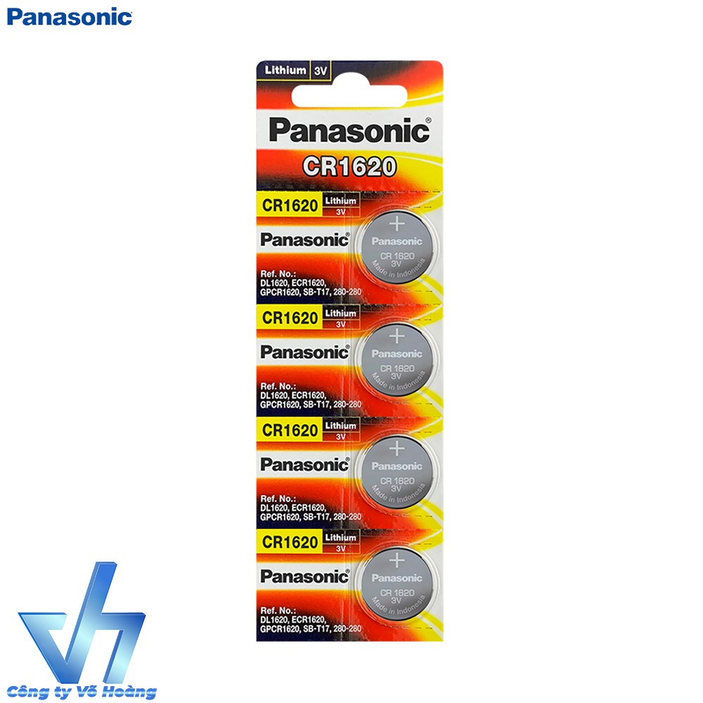 4 Pin Panasonic CR1620 Lithium 3V / DL1620 / ECR1620 / GPCR1620