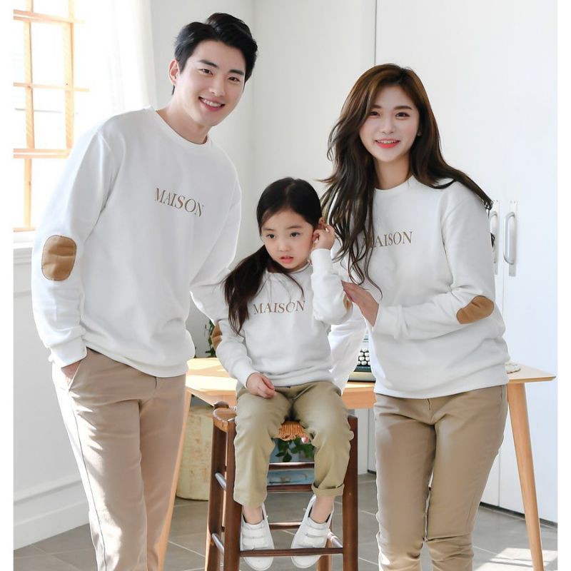 ÁO THU ĐÔNG, áo nỉ sweater nam nữ, áo nỉ gia đình 3/4/5 người chất đẹp giá sĩ