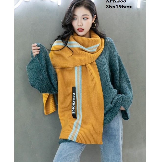 XPK233 Khăn len cashmere 35x190cm