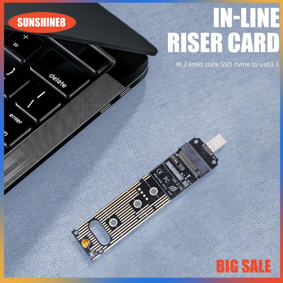 【SUN】M.2 NVME To USB3.1 SSD Converter JMS583 Card 10Gbps M.2 NVME PCIe Adapter