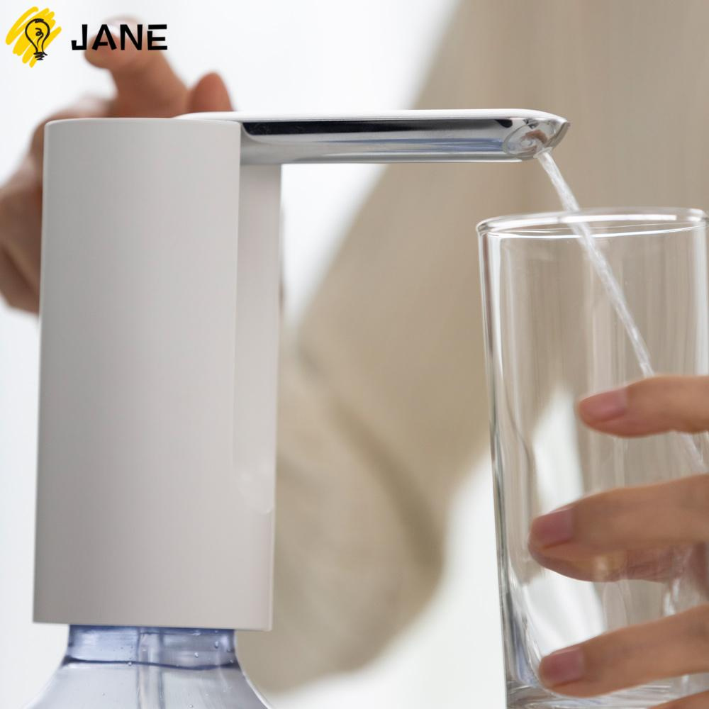 JANE Home Water Dispenser Electric Drinking Water Bottle Pump Water Pump Portable White USB Charging White Foldable Automatic 5 Gallon