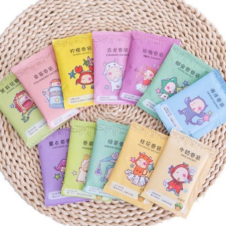 Túi Thơm Mini 12 Cung Hoàng Đạo/ Chống Ẩm Nấm Mốc Tủ Quần Áo, Giày Dép H072