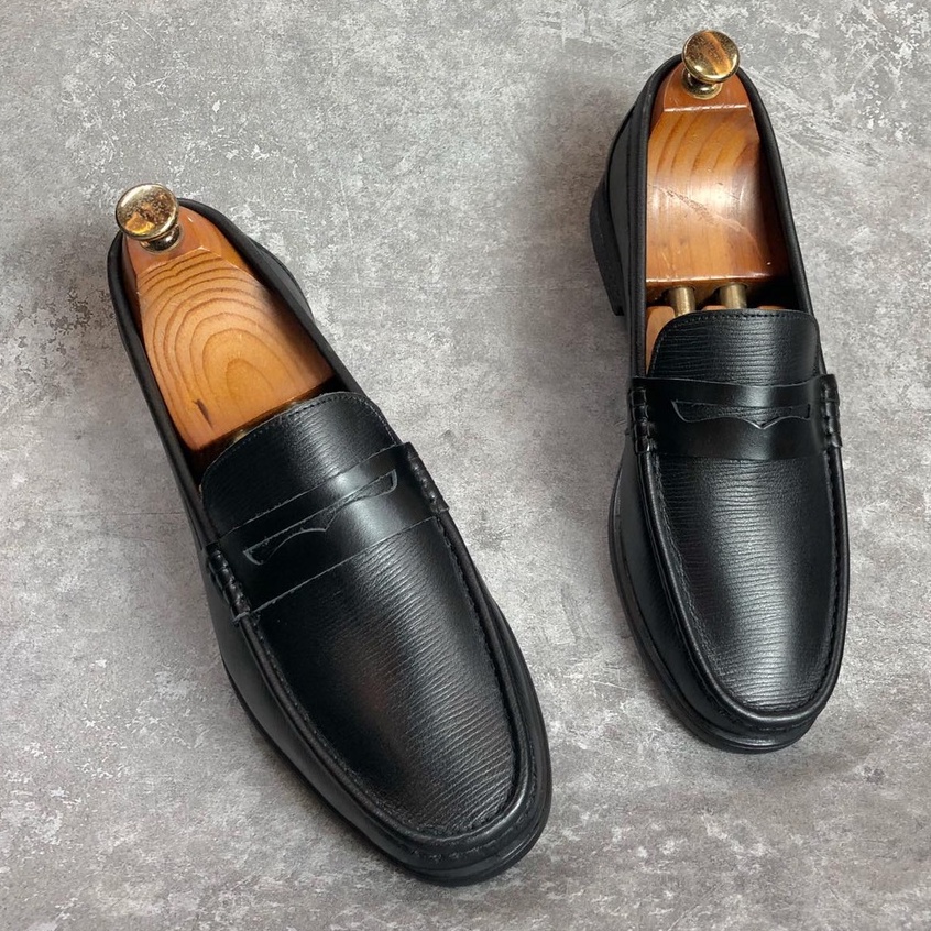 (TL lẻ size) Giày lười nam dáng Horsebit Loafer cao cấp da bò thật bảo hành 1 năm