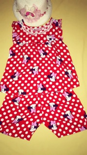 Bộ Tole bé gái ngắn size 8 ( 17-18kg)
