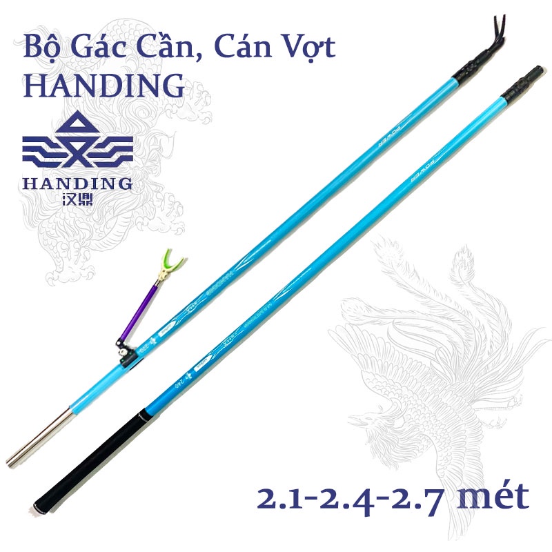 Cán Vợt Câu Cá Handing chất liệu Carbon có thể thu gọn cao cấp