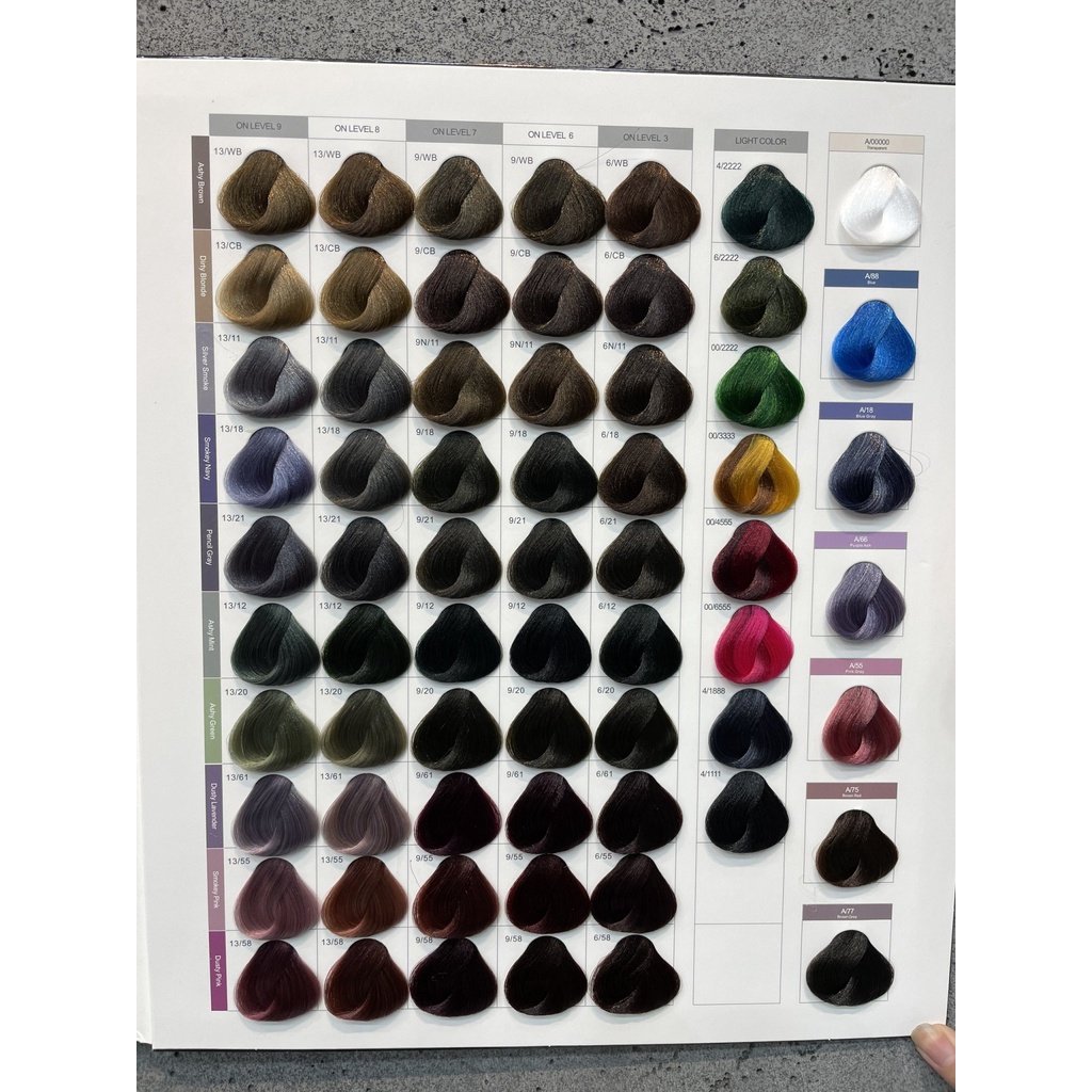 Màu nhuộm xám khói A86 cho Salon hoặc tự nhuộm dung tích 100ml