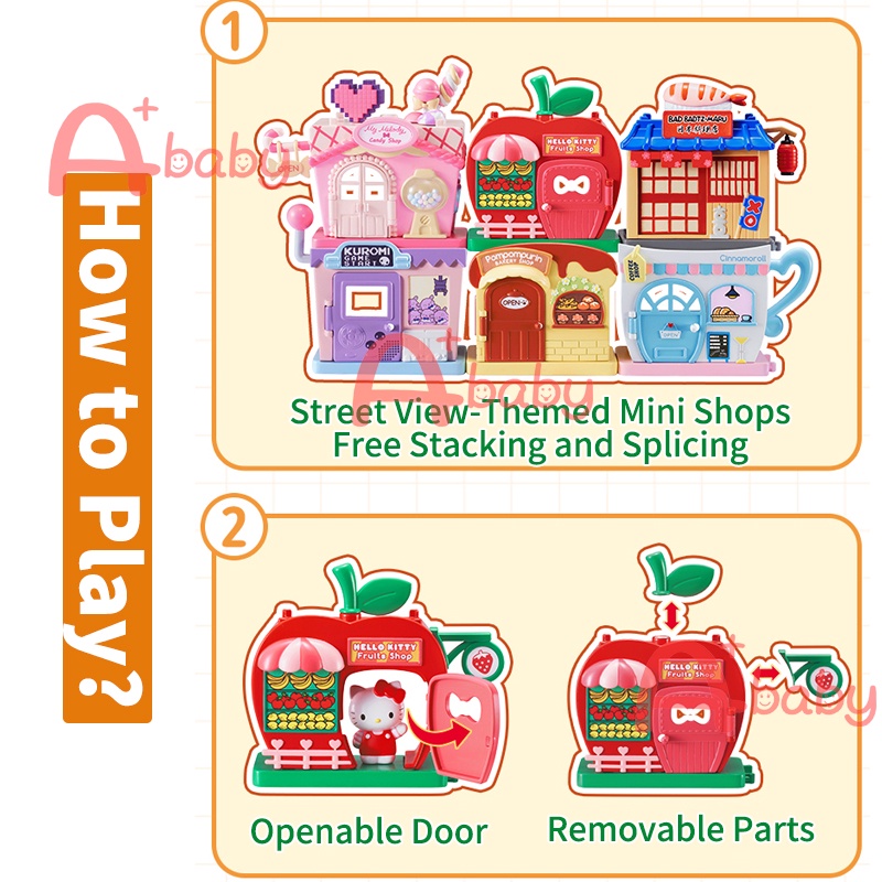 Sanrio Hello Kitty/My Melody/Cinnamoroll/Kuromi/Pom Pom Purin/BADBADTZ-MARU