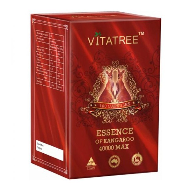 ✅ [CHÍNH HÃNG] Vitatree Essence Of Kangaroo 40000 Max - Viên Uống Bổ Thận Tăng Cường Sinh Lý Nam Giới Nhập Khẩu từ Úc