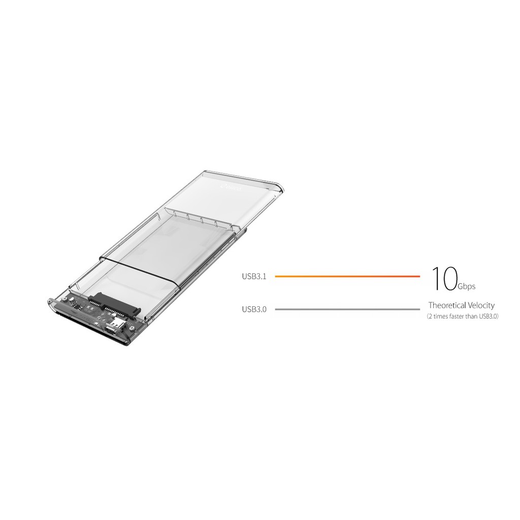 Box ổ cứng 2.5 SSD/HDD SATA 3 USB3.1 Gen2 Type-C | BigBuy360 - bigbuy360.vn