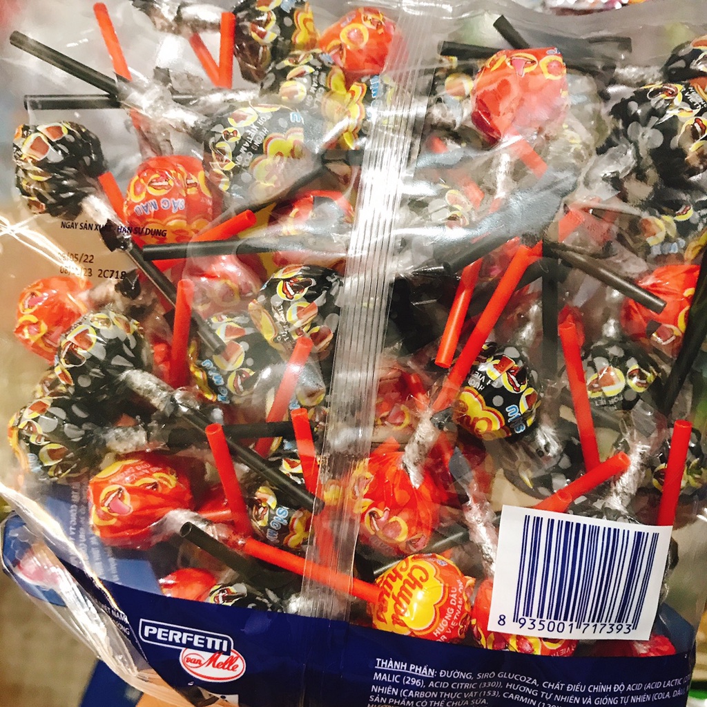 Kẹo mút Chupa Chups hương cola / trái cây Các Vị 580g gói lớn [58que]