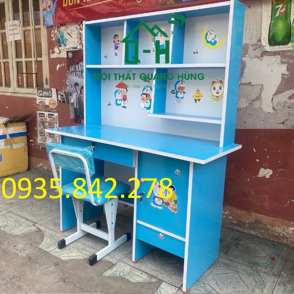 BÀN HỌC SINH 1M2 GIÁ RẺ MÀU XANH