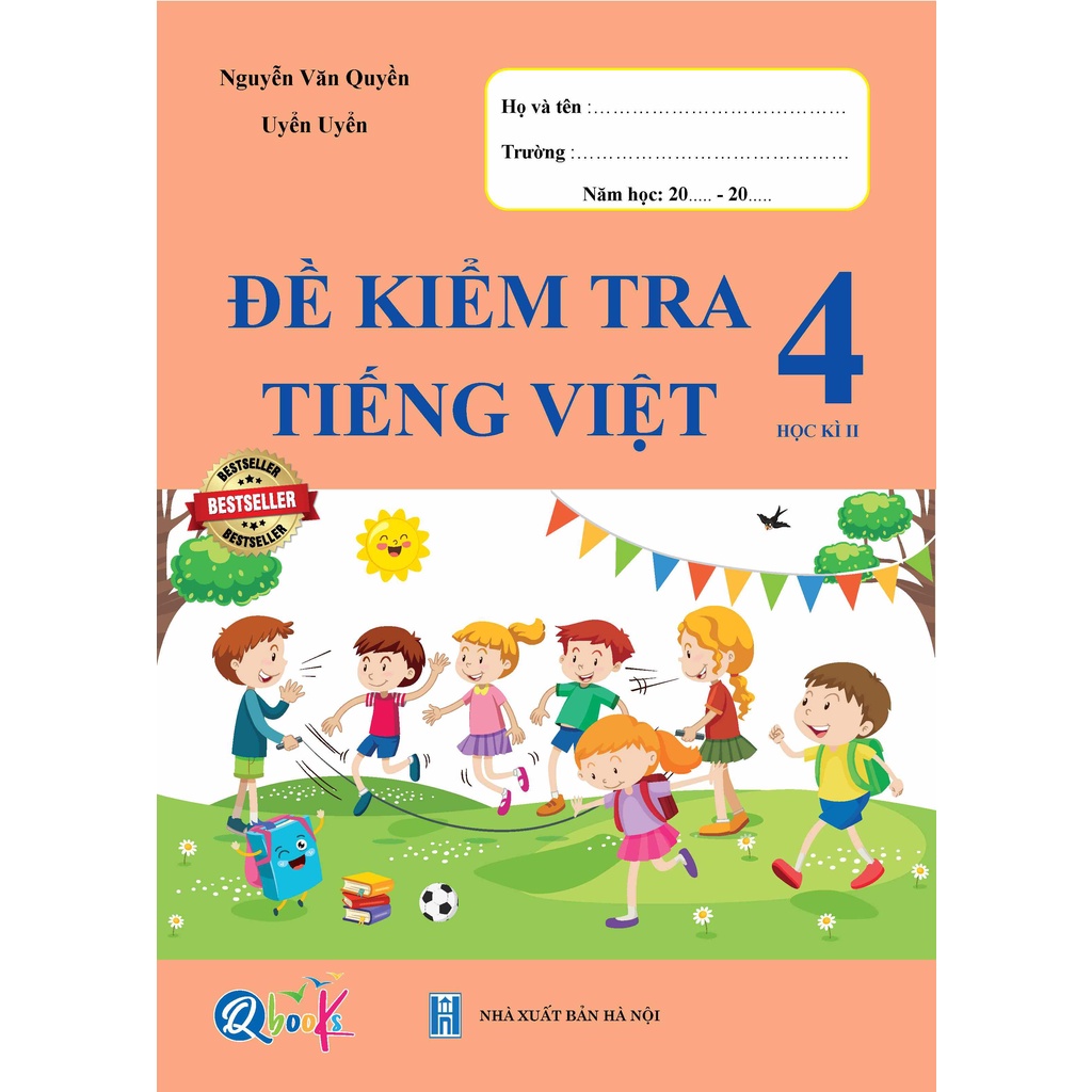 Sách - Bộ 2 quyển bài tập tuần và đề kiểm tra Tiếng Việt lớp 4 kọc kì 2