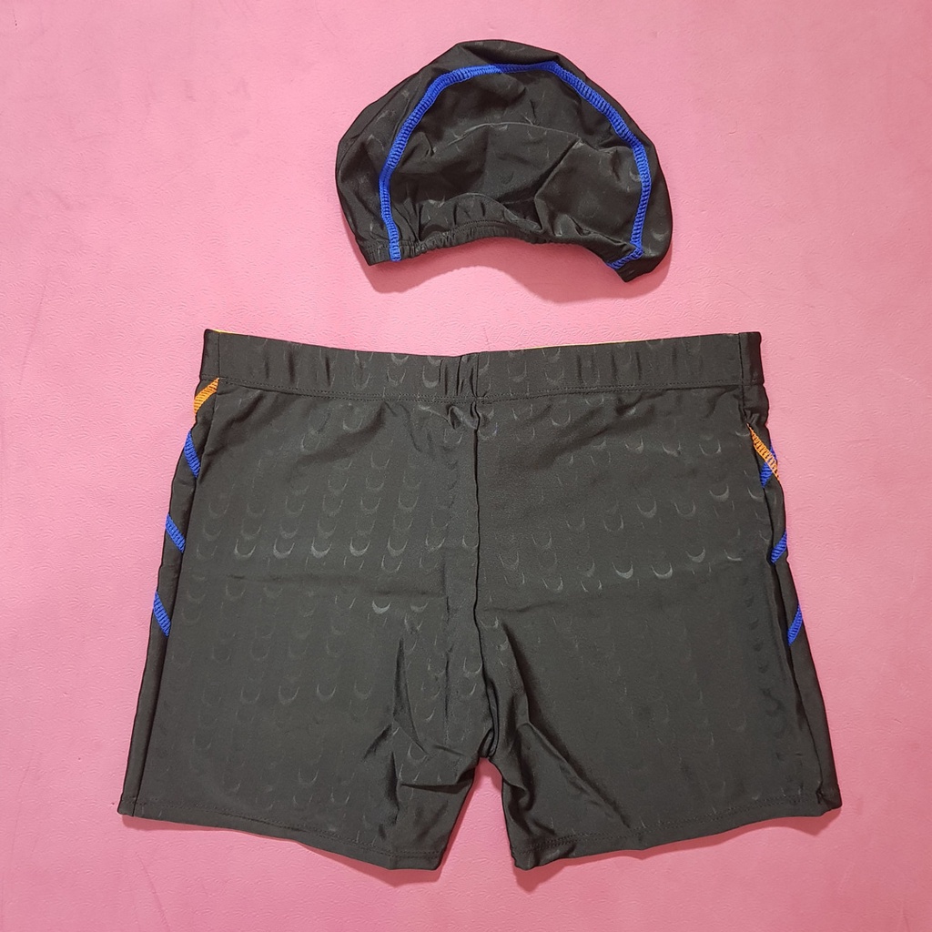Bộ quần bơi và nón bơi họa tiết da cá mập thể thao nam 45-65kg