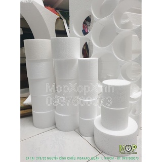 Xốp tròn dày 15cm làm khuôn bánh kem trang trí