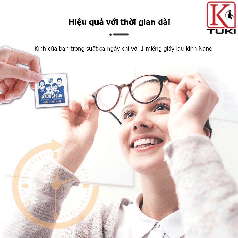 Hộp 100 khăn lau kính Nano