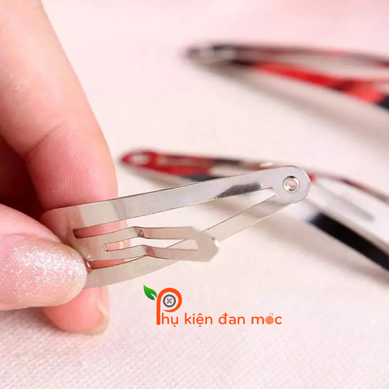 (Set 5 cái) Kẹp Bật Giọt Nước Làm Kẹp Tóc Handmade, Kẹp Tóc Trơn