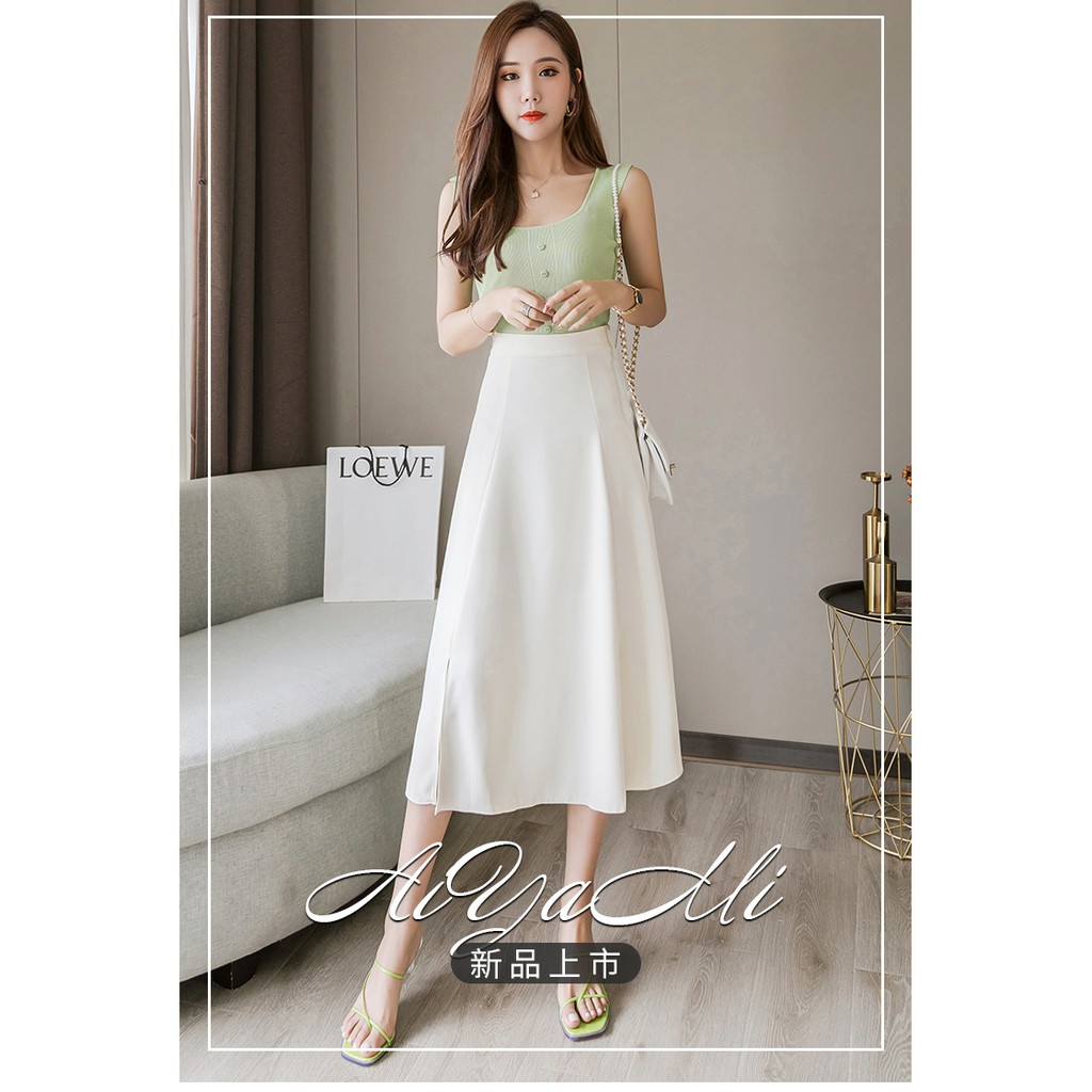 Chân Váy Dài Chữ A Ulzzang xẻ cạnh Madela, Váy Chữ A dáng Dài xẻ cạnh phong cách Công Sở trẻ trung | BigBuy360 - bigbuy360.vn