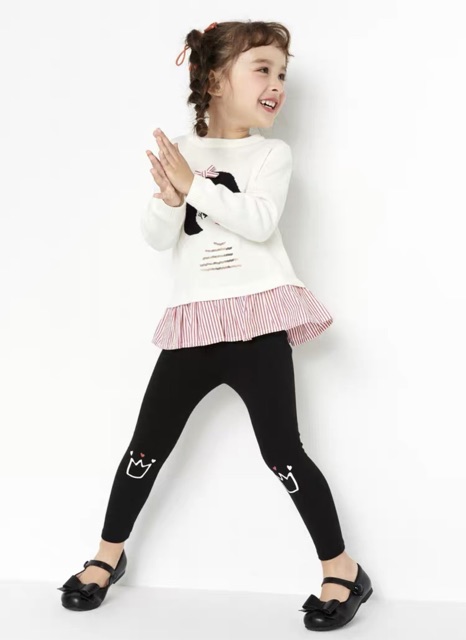 Quần legging xuất Hàn size 90-130 (2y-6y)