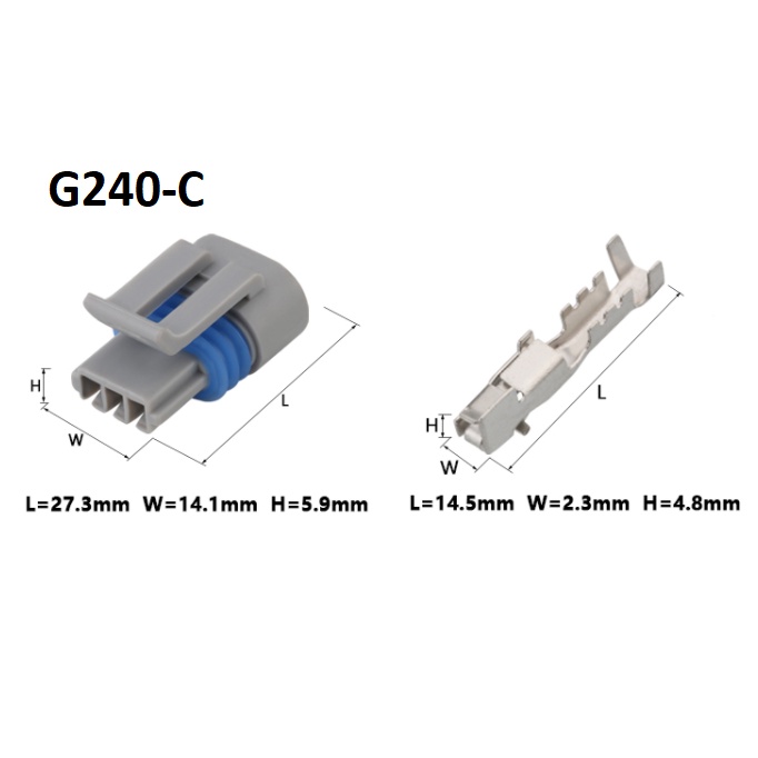 G240-Giắc cắm cảm biến xe hơi 3 lỗ 1.5 mm