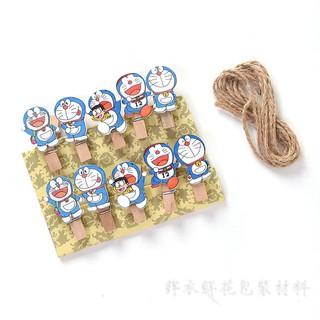 SET KẸP GỖ TRANG TRÍ ( tặng dây dù tùy mẫu)